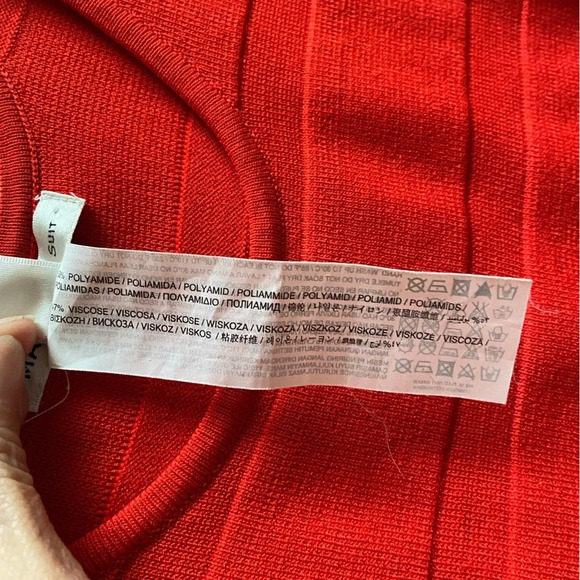 Mango stretchy bodycon red tank dress sz S - Picture 8 of 11